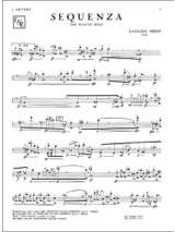 Sequenza I - Flauto solo - BERIO - Partition - Flûte traversière
